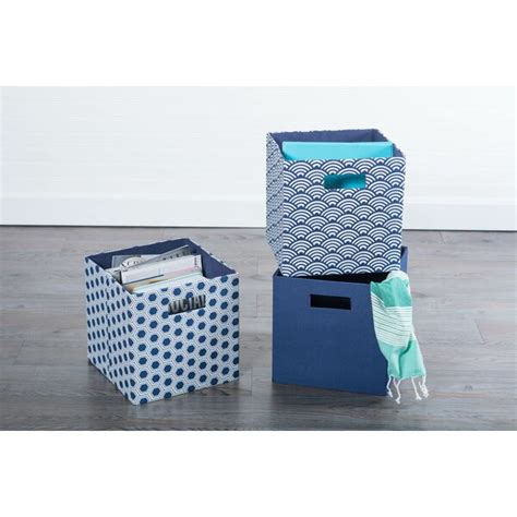 Ebern Designs Jennafer Waves Fabric Bin Reviews Wayfair