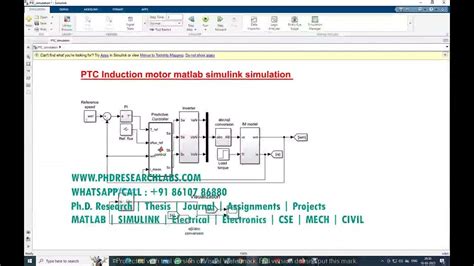 Ptc Induction Motor Matlab Simulink Simulation Mpc Predictive