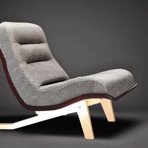 A Retro Modern Lounge Chair Inspired By A Baseball Stable Diffusion