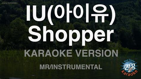 짱가라오케노래방 Iu아이유 Shopper Mrinstrumental Zzang Karaoke Youtube