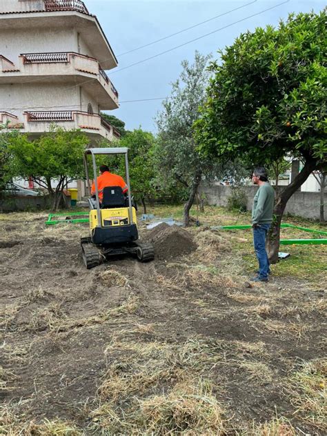 Gioiosa Lavori In Corso Per La Realizzazione Di Unarea Verde In