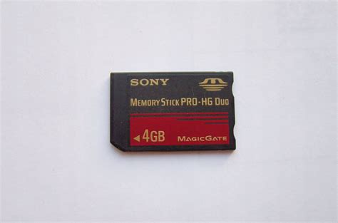 Karta pamięci SONY MEMORY STICK PRO HG DUO HX 4 GB Magic Gate st BDB