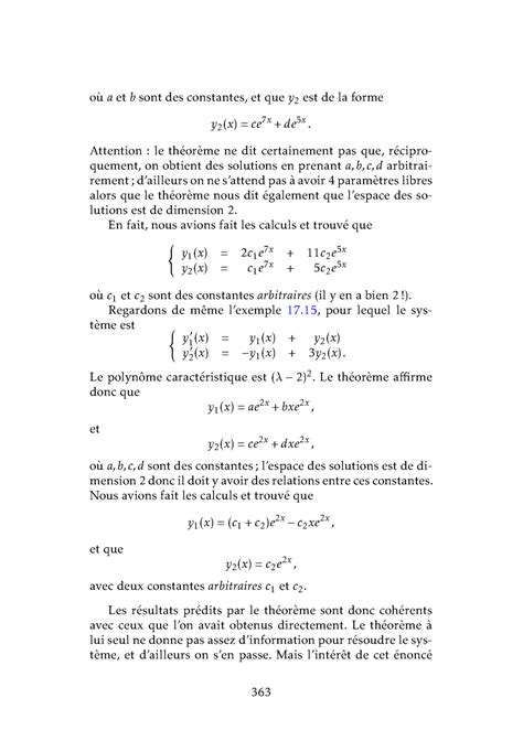 Cours Concis De Mathématiques 122 Où A Et B Sont Des Constantes Et Que Y 2 Est De La Forme Y