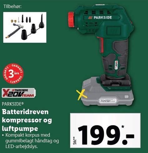 Batteridreven Kompressor Og Luftpumpe Tilbud Hos Lidl