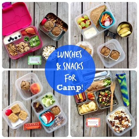 Lunch and Snack Ideas for Camp!