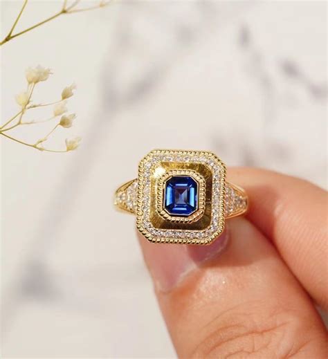 Vintage style sapphire ring : r/handmade