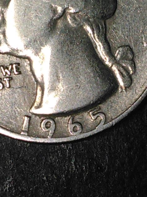 Very rare error 1965 quarter no mint mark - jokerworx