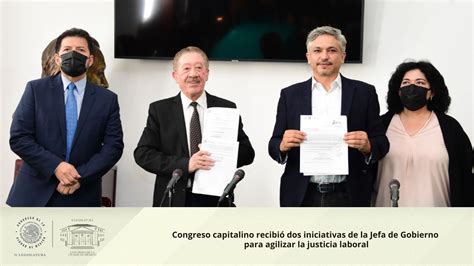 Congreso Capitalino Recibió Dos Iniciativas De La Jefa De Gobierno Para