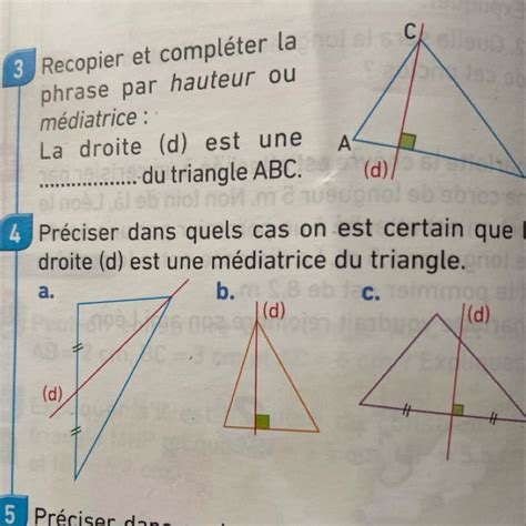 Question Pr Ciser Dans Quels Cas On Est Certain Que La Droite D