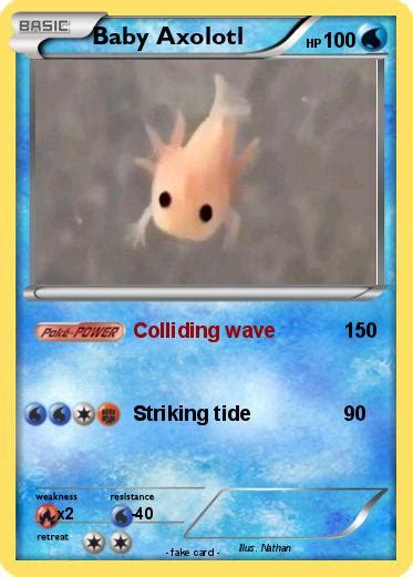 Pok Mon Baby Axolotl Colliding Wave My Pokemon Card