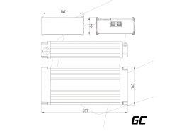 Green Cell Elektromos kerékpár akkumulátor 36V 15Ah E Bike Rear Rack