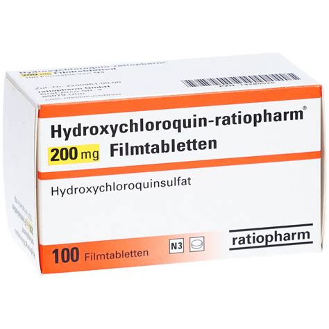 Hydroxychloroquin Ratiopharm Mg St Mit Dem E Rezept Kaufen