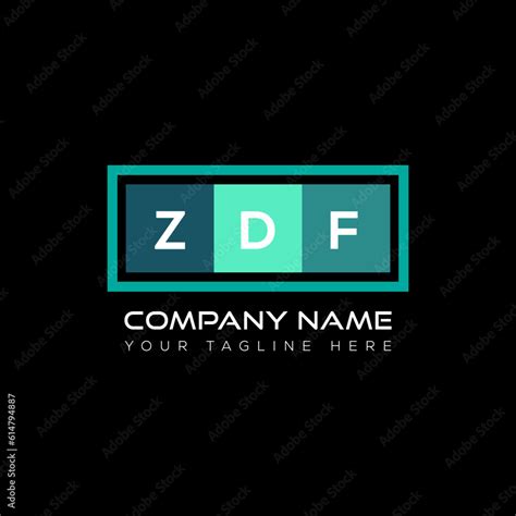 ZDF letter logo abstract design. ZDF unique design, ZDF letter logo ...