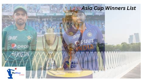 Asia Cup Winners List From 1984 To 2023