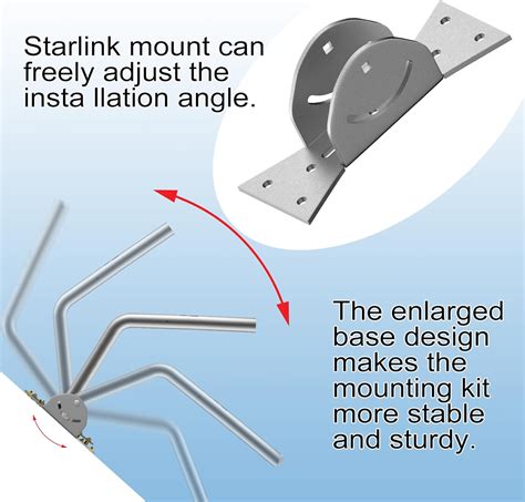 Starlink Kit De Montaje Montaje Largo De Pared Starlink Soporte De