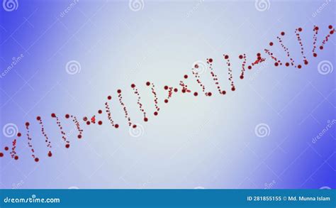 Human Dna Structure With Glass Helix Deoxyribonucleic Acid On Blue