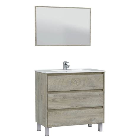 Mueble Baño Deva 3c 100cm con espejo Topmueble