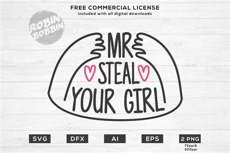 Mr Steal Your Girl Svg Valentines Svg Valentines Etsy