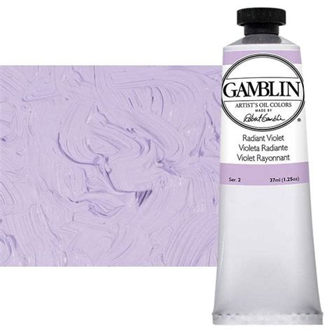 Gamblin Artists Oil Radiant Violet 37ml Tube Jerry S Artarama