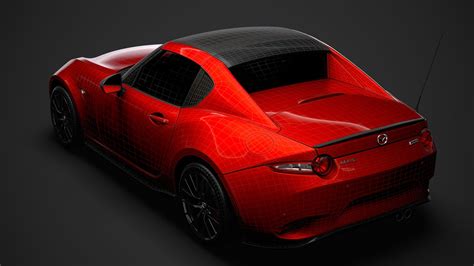 Mazda Mx 5 Rf Édition Limitée 2020 Modèle 3d 129 3dm 3ds C4d Fbx