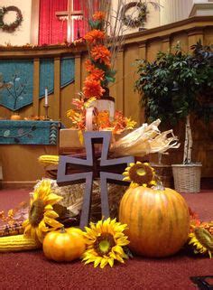 17 Harvest display for church ideas | church decor, fall church ...