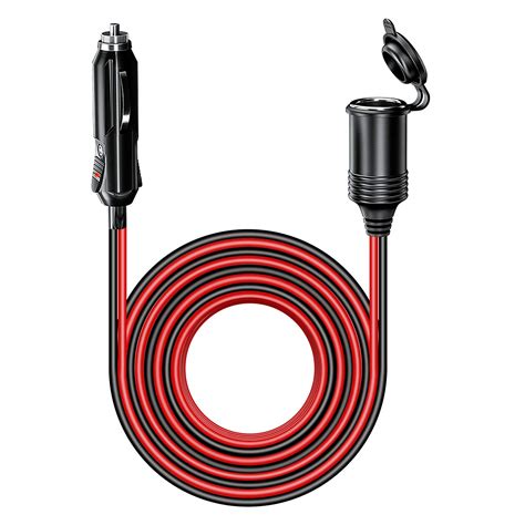 Hoembpn Ft M Car Cigarette Lighter Socket Extension Cord Wire Cable