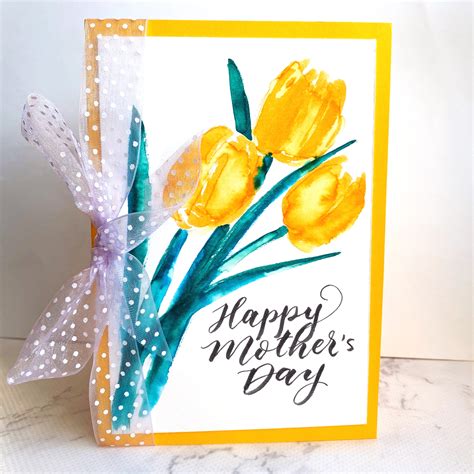 Simple Watercolour Mother S Day Card Creative Scrapbooking Ideas Tips