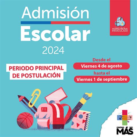 Admisi N Escolar Colegio Mar A Reina Isla De Maipo