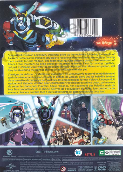 Voltron Legendary Defender Seasons 3 6 Bilingual On Dvd Movie