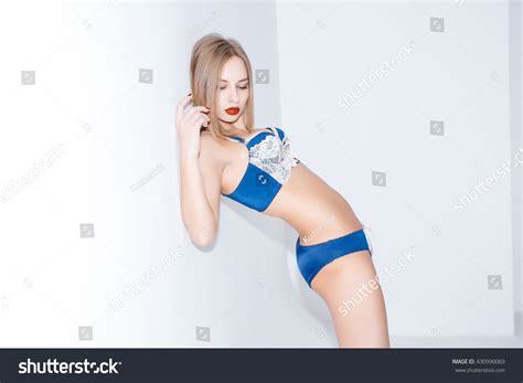 Beautiful Sexy Blonde Lingerie Stock Photo Shutterstock