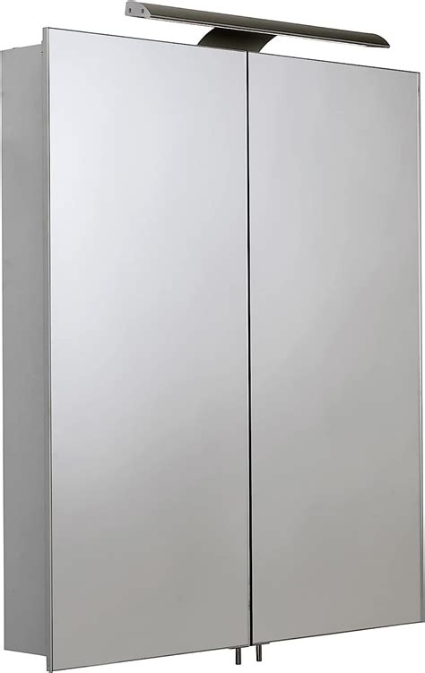 Croydex Sudbury Double Door Illuminated Cabinet With Led Lighting Bar