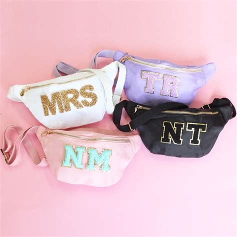 Personalized Fanny Pack, Belt Bag With Patches, Custom Nylon Bag With ...