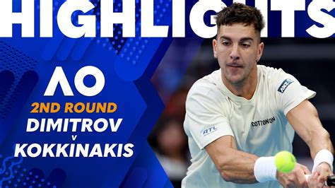 Thanasi Kokkinakis V Grigor Dimitrov Australian Open Round