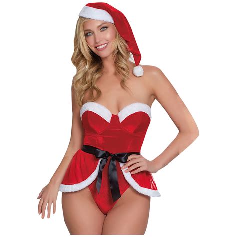 Odeerbi Women S Christmas Lingerie Bodysuit Set 2024 Valentine S Day Christmas Sexy Furry Sling