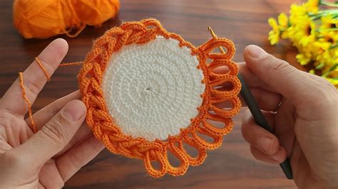 So Beautiful And So Easy How To Crochet A Coaster Supla Ok Kolay