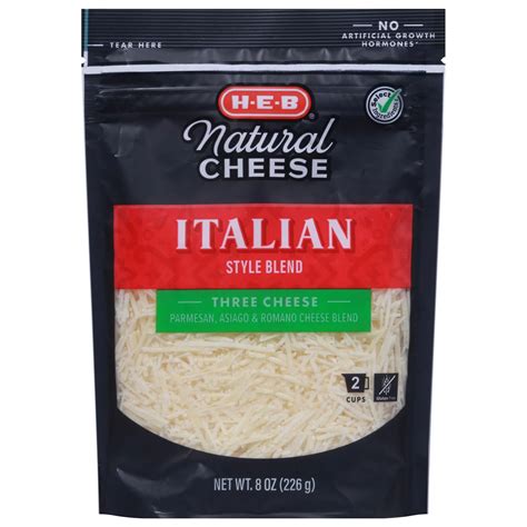 H-E-B 3 Cheese Italian Style Shredded Cheese Blend - Shop Cheese at H-E-B