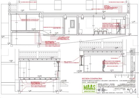 Seccion Constructiva Maas Arquitecturas