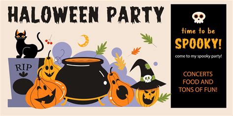 Halloween Potluck Invitation