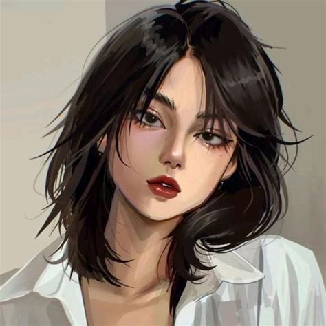 Pin Di بتول Su منشورات من خلالك Illustrazione Ragazze Capelli Neri