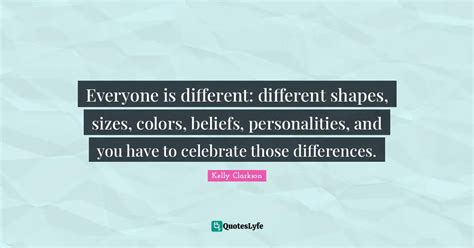 Everyone Is Different Different Shapes Sizes Colors Beliefs Perso