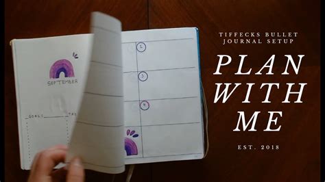 Plan With Me Bullet Journal Setup September Regebogen