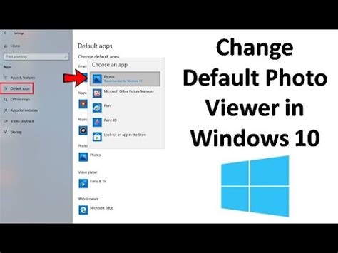 How To Change Default Photo Viewer In Windows 10 YouTube