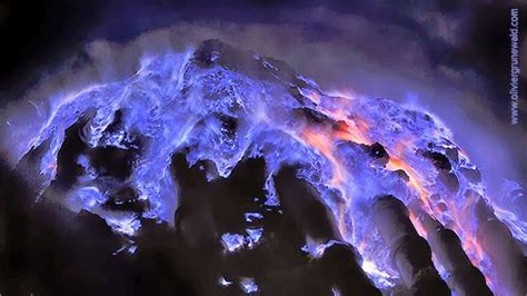 Kawah Ijen el volcán que expulsa lava azul Rio de lava Volcanes