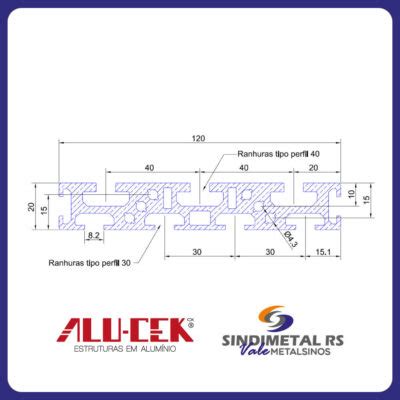 Perfil De Alum Nio X Refor Ado Alu Cek