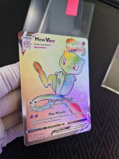 Mew VMAX Rainbow Pokemon Karte Kaufen Auf Ricardo