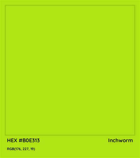 About Inchworm - Color codes, similar colors and paints - colorxs.com