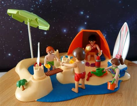 PLAYMOBIL SCENE DE La Vie Camping Les Vacances A La Mer Plage