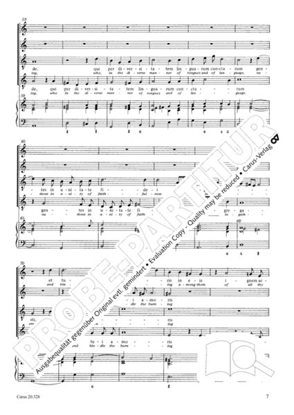 Veni Sancte Spiritus Come Now Holy Spirit By Heinrich Schutz Voice Sheet Music Sheet