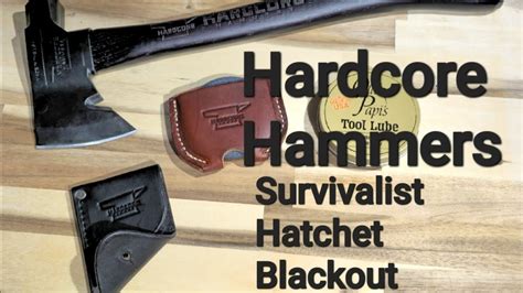 Hardcore Hammers Survival Hatchet Blackout Maintenance Kit USA MADE