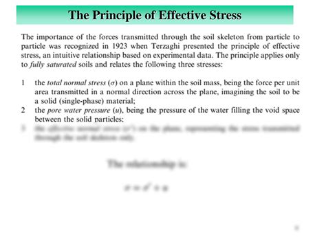 Solution Effective Stress Principle Of Effective Stresses Vertical Effective Stress